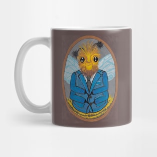 Bumblebee in blue jacket Mug